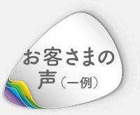 お客さまの声（一例）